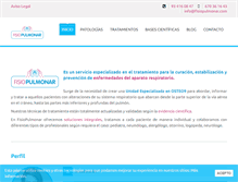 Tablet Screenshot of fisiopulmonar.com